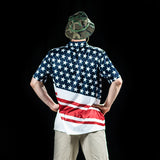 BombTech Golf American Flag Polo Shirt
