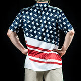 BombTech Golf American Flag Polo Shirt