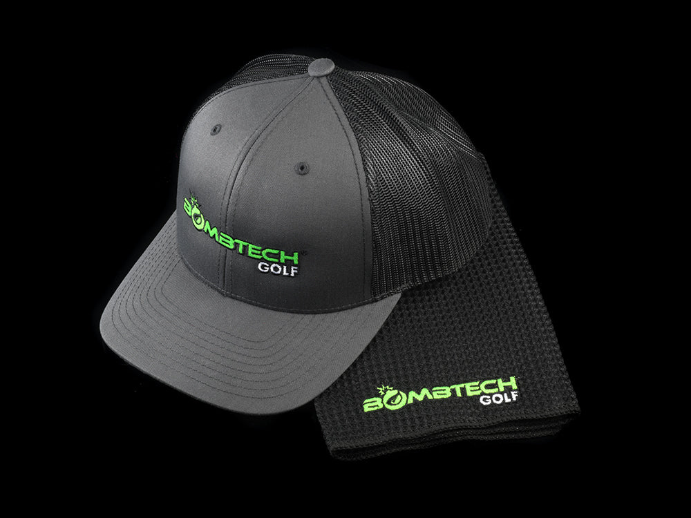 NEW! Bombtech Golf Hat and Towel