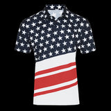 BombTech Golf American Flag Polo Shirt