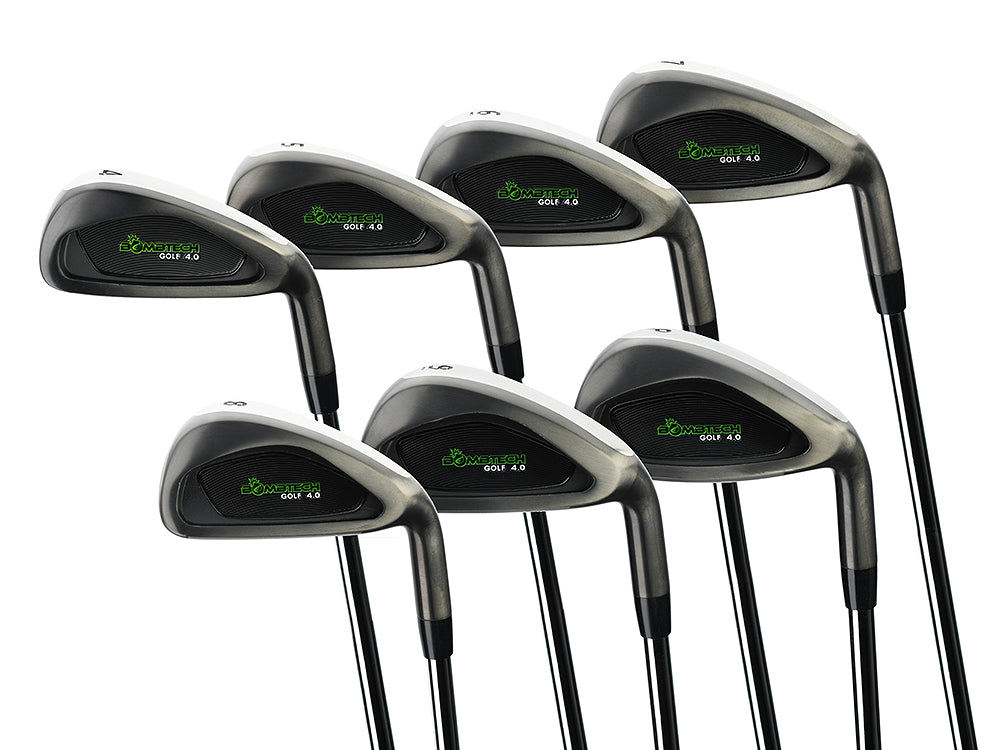 NEW and Upgraded! BombTech Golf 4.0 Black Iron Set