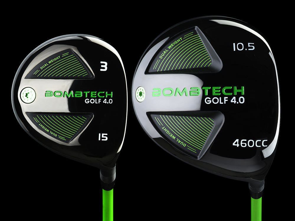 NEW and Upgraded! BombTech Golf 4.0 Driver and 3 Wood Bundle