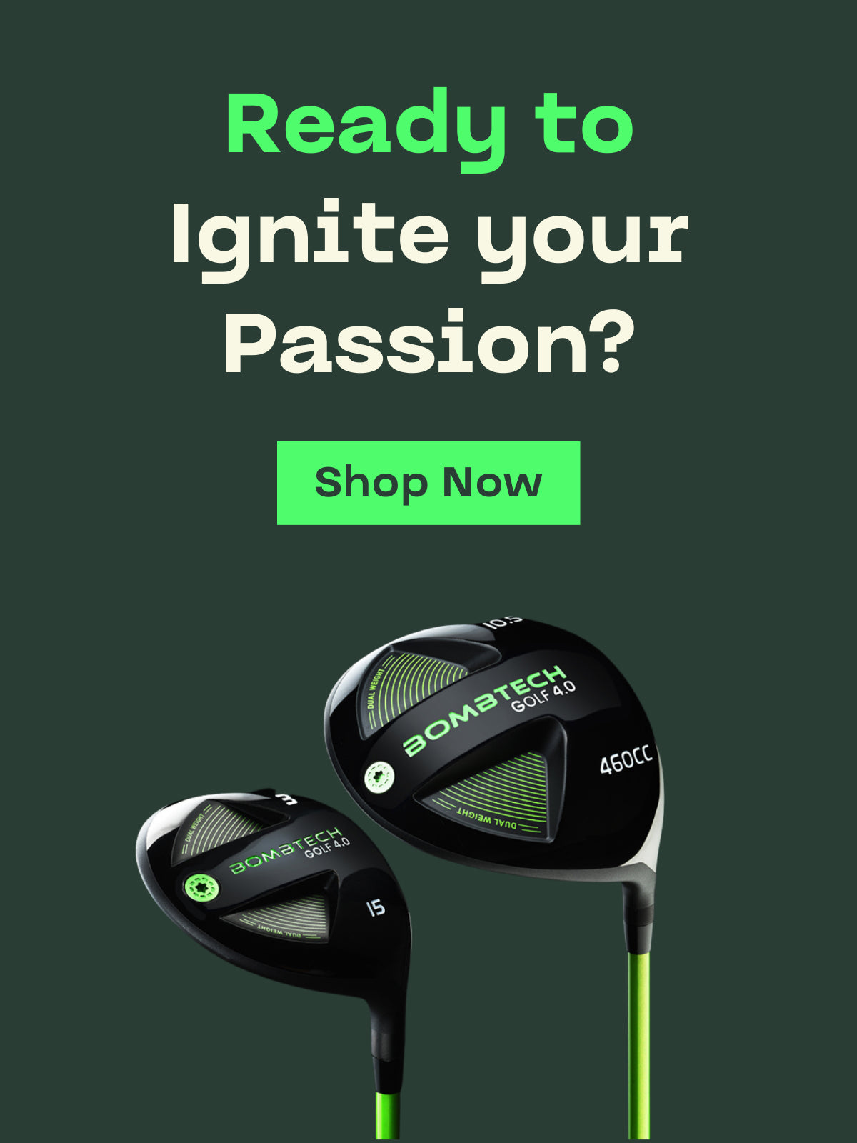 Limited Edition BombTech Golf 4.0 Volcano Torched Iron Set