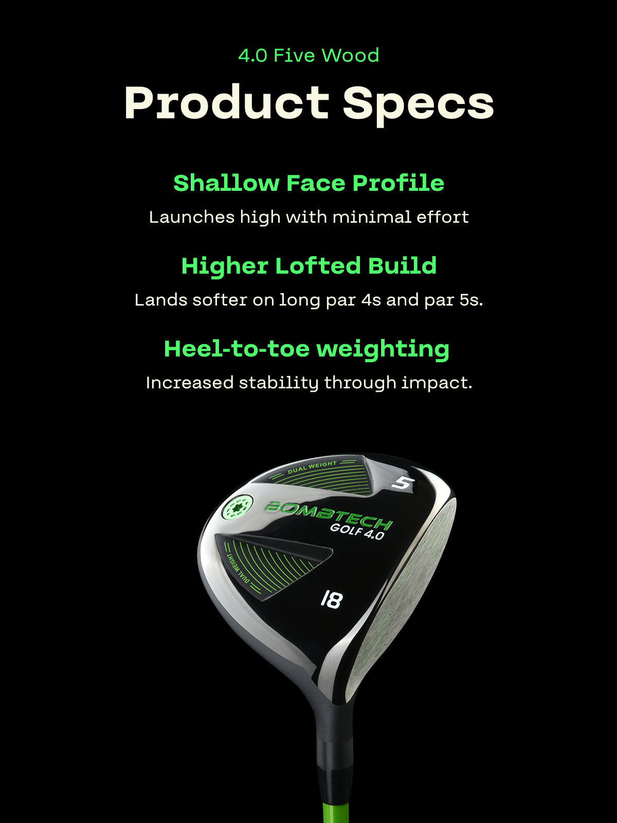 BombTech Golf 4.0 Five Wood