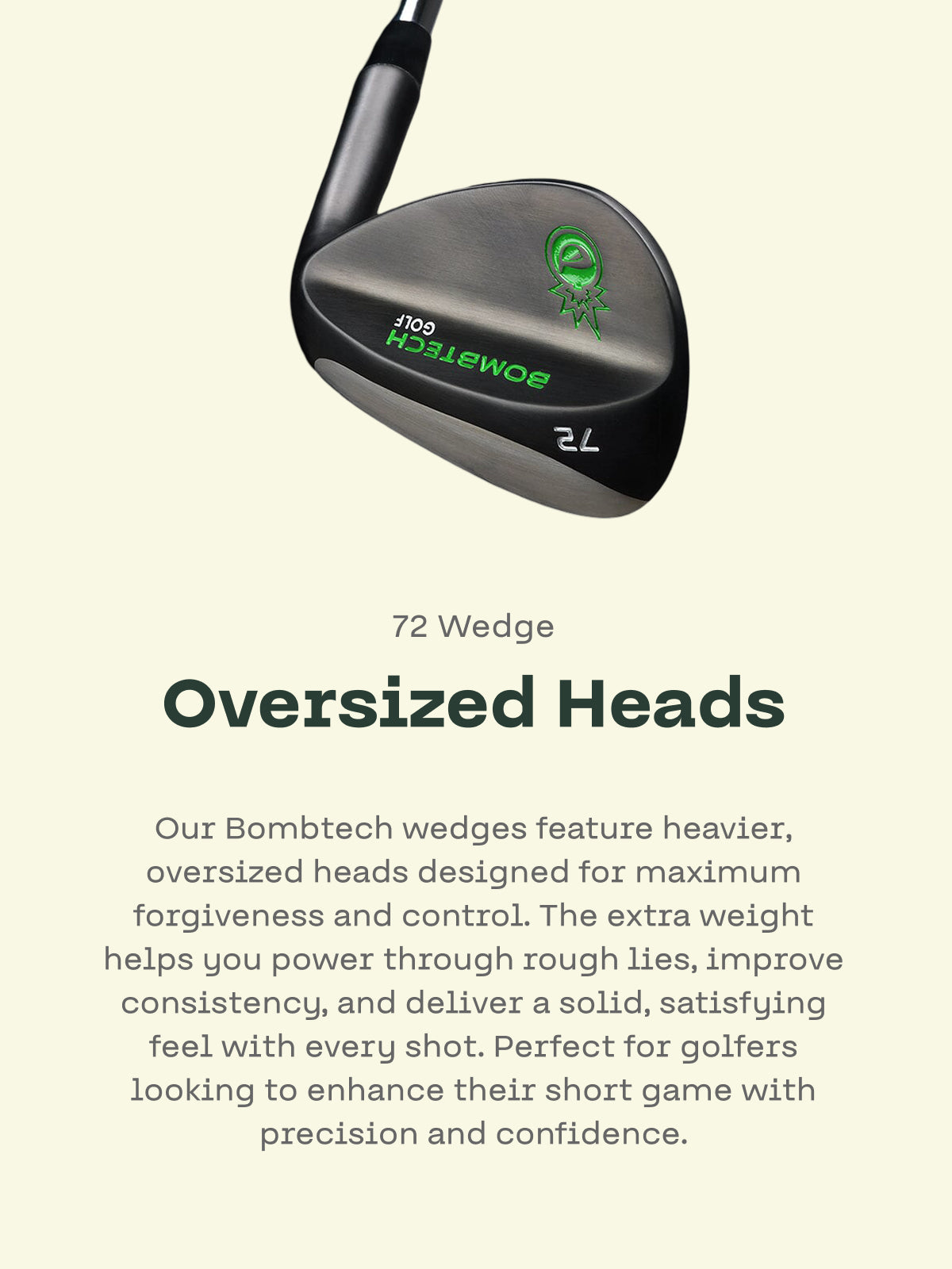 New! Limited Edition Volcano Torched BombTech 72 Degree Golf Wedge