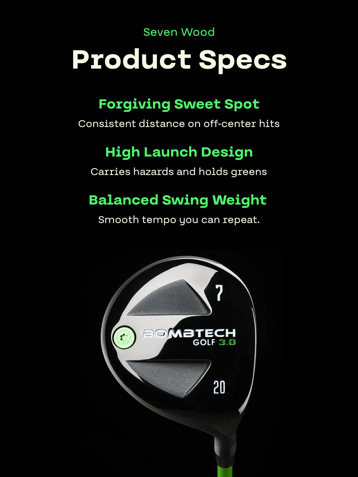 BombTech 7 Wood – BombTech Golf