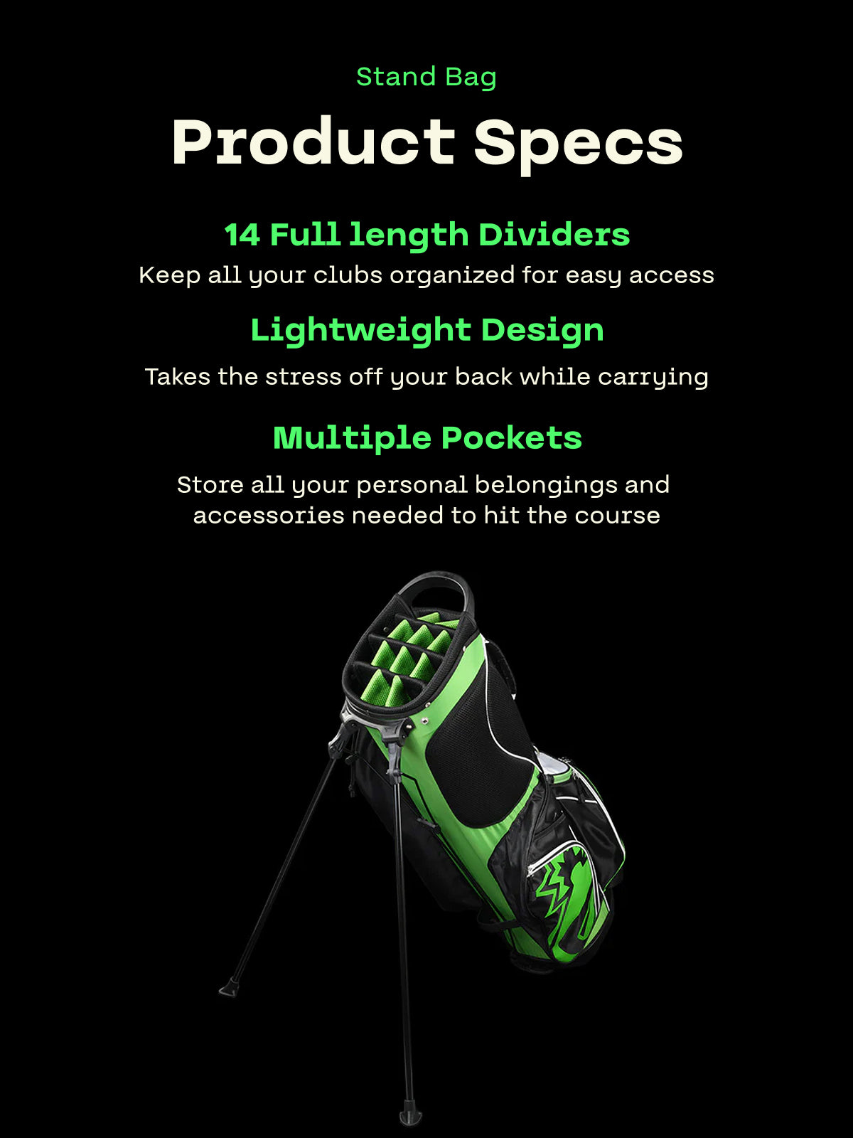 BombTech Golf Stand Bag BombTech Golf Stand Bag