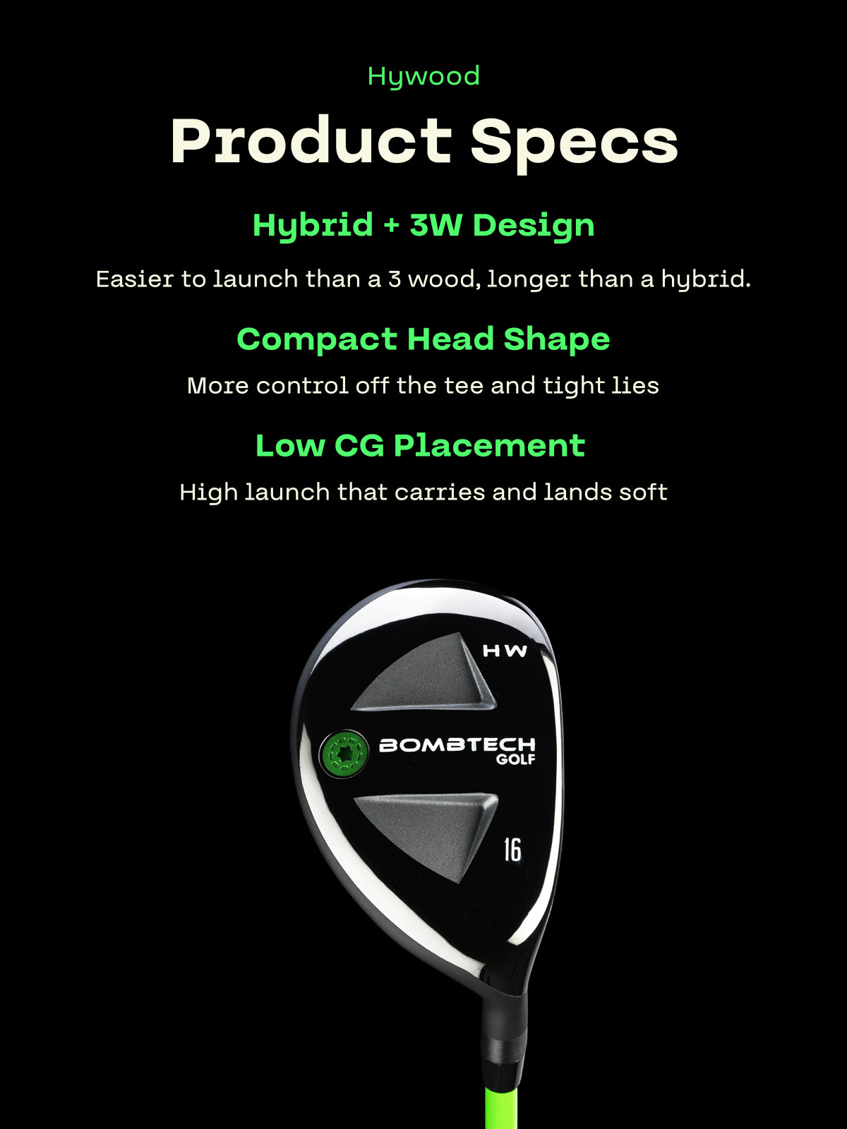 BombTech Golf Hybrid Wood