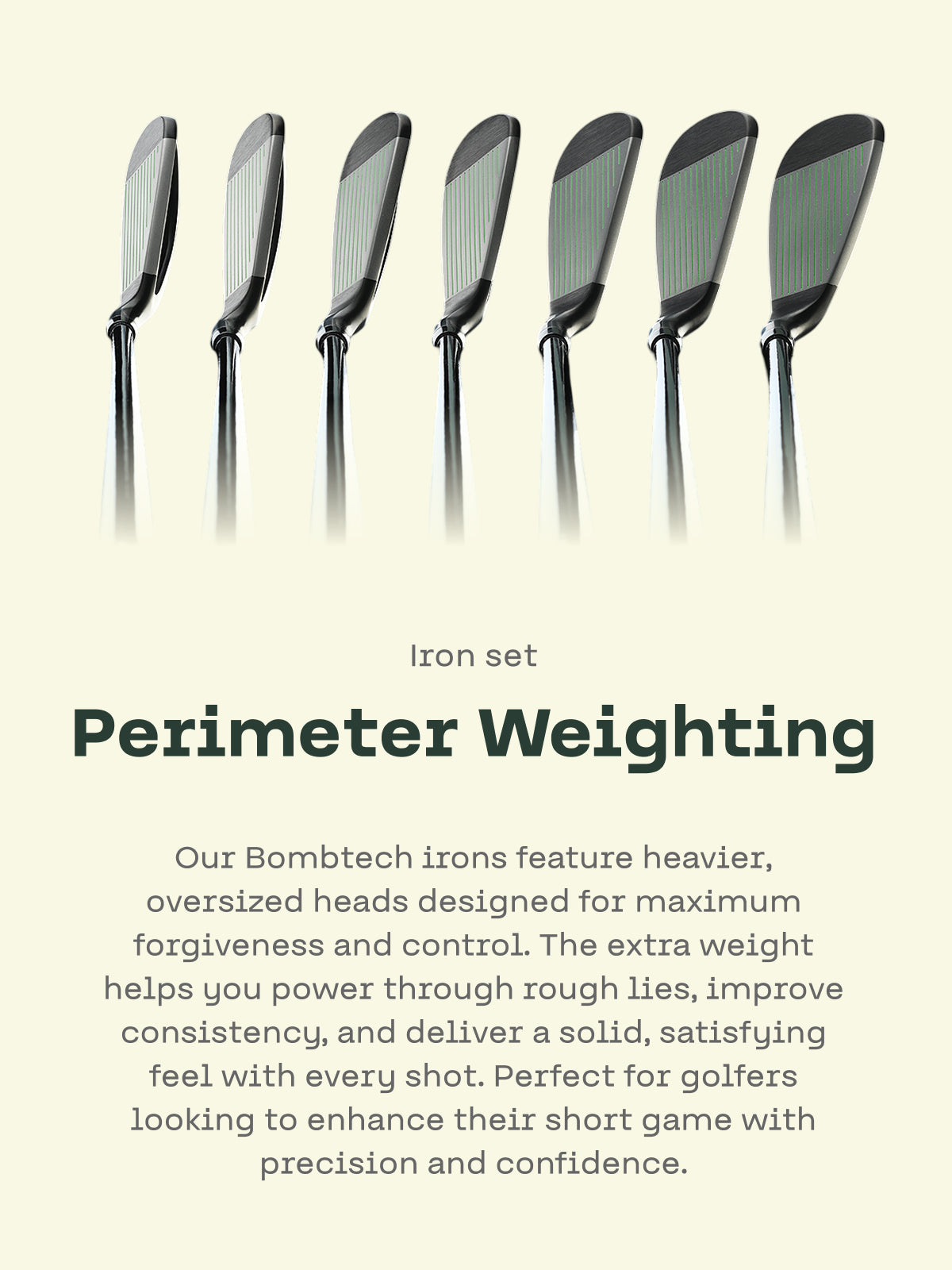 Limited Edition BombTech Golf 4.0 Volcano Torched Iron Set