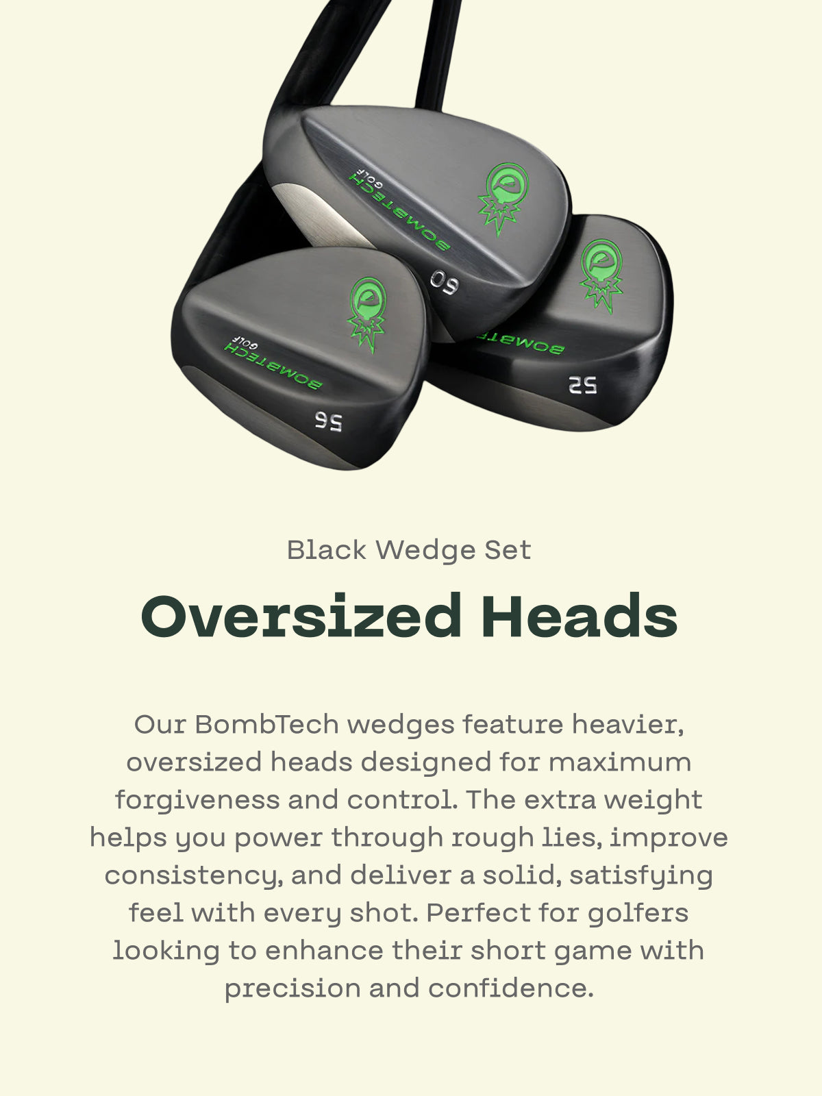 BombTech Golf 52, 56 and 60 Wedge Set