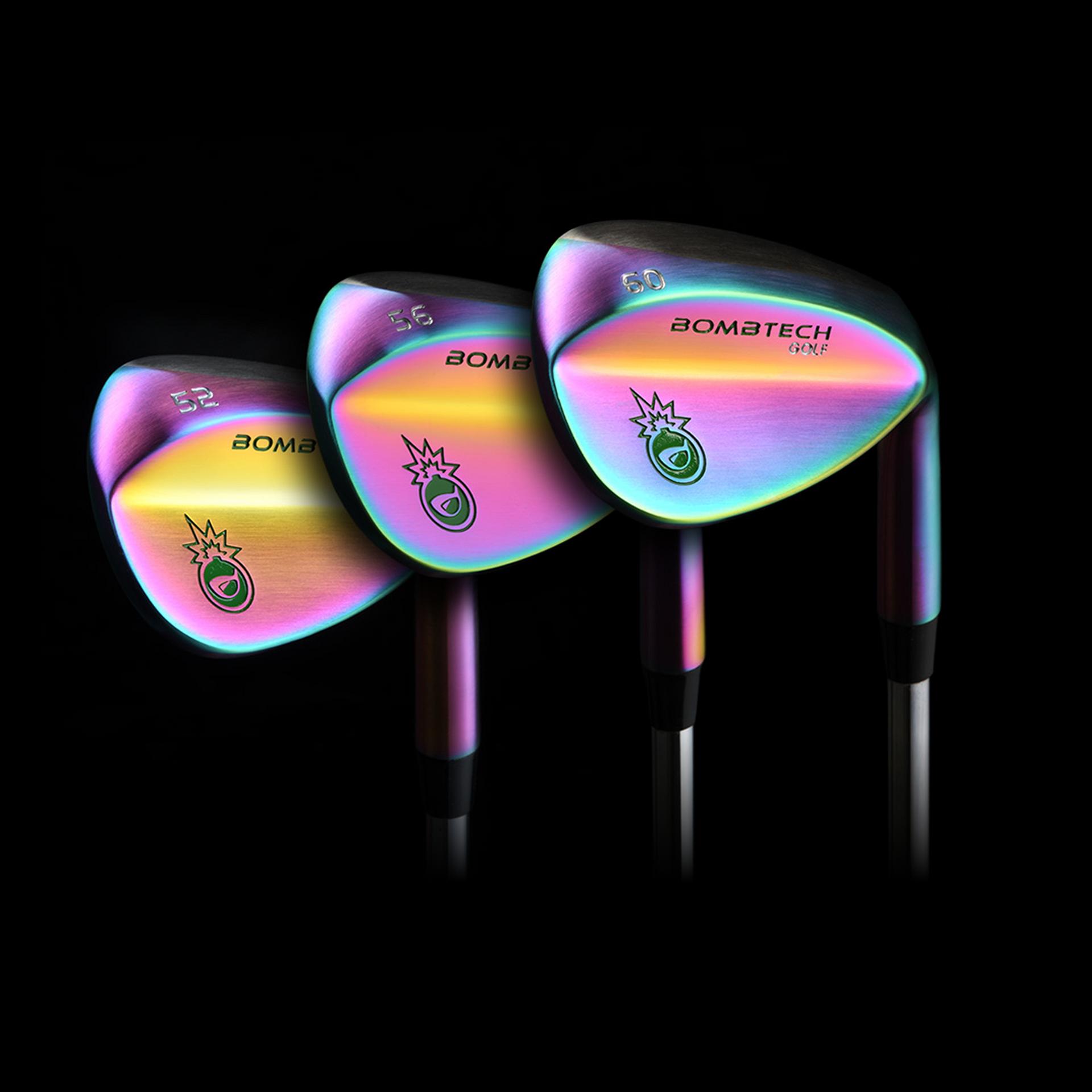 Limited Edition Volcano Torched BombTech 52, 56 and 60 Wedge Set
