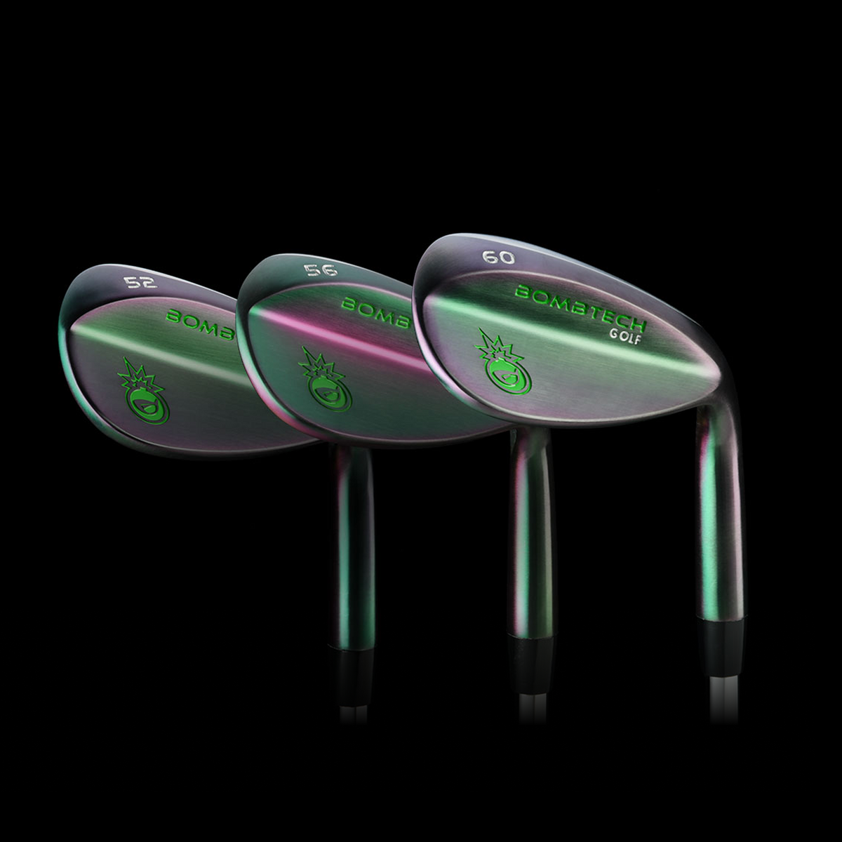 Limited Edition BombTech 52, 56 and 60 Midnight Shadow Wedge Set 