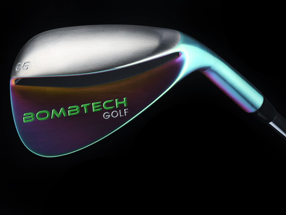 New! BombTech Golf 66 Degree Volcano Torched Lob Wedge