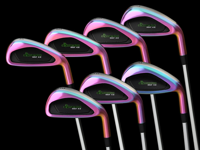 Limited Edition BombTech Golf 4.0 Volcano Torched Iron Set